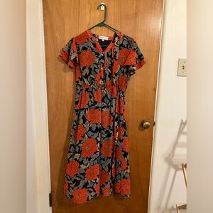 Piper and Scoot Floral Midi Dress